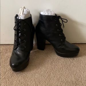 Forever 21 Black Heel Booties 7.5